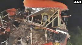 Dhule accident, Dhule bus accident, Maharashtra, Mumbai, Mumbai news, Shahada-Dondaicha road, Indian Express