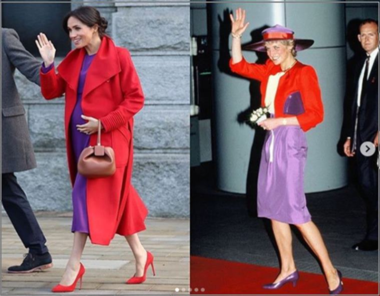 Meghan Markle, Princess Diana, Princess Diana death anniversary, Princess Diana fashion, Indian Express, Indian Express news