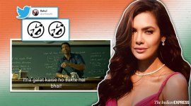 independence day wishes, esha gupta, esha gupta wish republic day, गणतंत्र दिवस, esha gupta confuses republic day with independence day, viral news, entertainment news, indian express, स्वतंत्रता दिवस