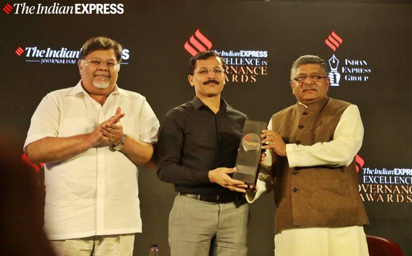 Indian Express governance awards, Indian express awards for governance, Indian Express governance awards photos, nitin gadkari, ram vilas paswan, ravi shankar prasad, indian express news