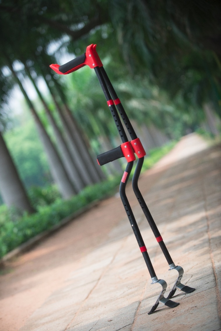 Flexmotiv, Flexmotiv self-standing axillary crutch, axillary crutch, Flexmotiv crutch, Indian Institute of Technology Delhi, IIT Delhi