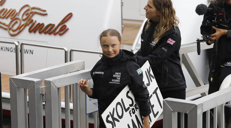 Teen activist Greta Thunberg sails across Atlantic to go to climate meeting