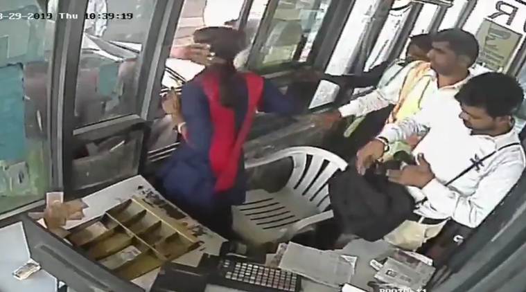 Watch: Woman toll collector slapped at Gurgaon's Kherki Daula, she hits back