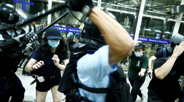 Hong kong protest, hong kong democracy protests, hong kong government, china-hong kong, hong kong political crisis, hong kong airport, world news, indian express