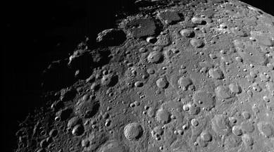 Chandrayaan-2 photos, Moon lunar crater photos Chandrayaan-2, Chandrayaan-2 Moon mission, India Moon Mission, Indian Express