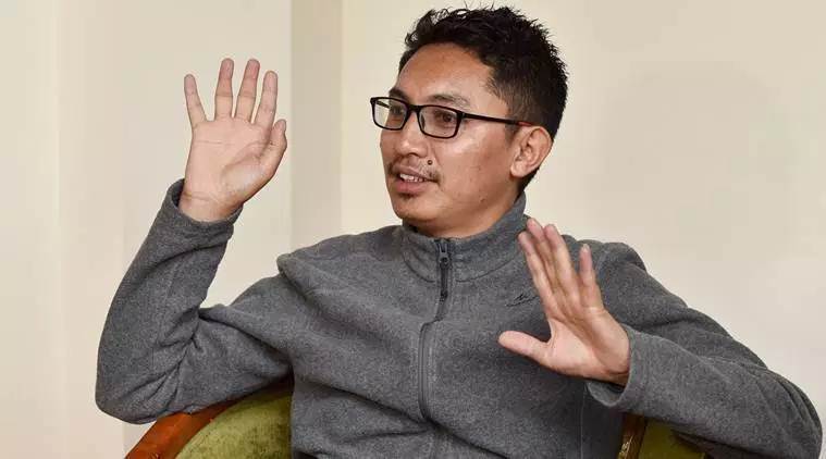 Jamyang Tsering Namgyal, Ladakh BJP MP, Ladakh MP Congress speech, Ladakh tribal area, Jammu Kashmir bifurcation, Article 370, india news, indian express