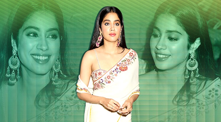 Janhvi kapoor, Janhvi kapoor white sari, Janhvi kapoor fashion