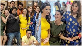 Kapil Sharma attends a baby shower wife Ginni Chatrath baby bump photos