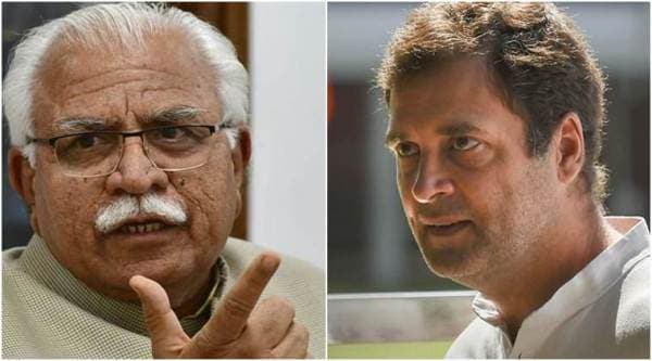Manohar lal khattar, rahul gandhi, khattar comments brides form kashmir, article 370 revoked, haryana sex ratio, khattar rally, india news