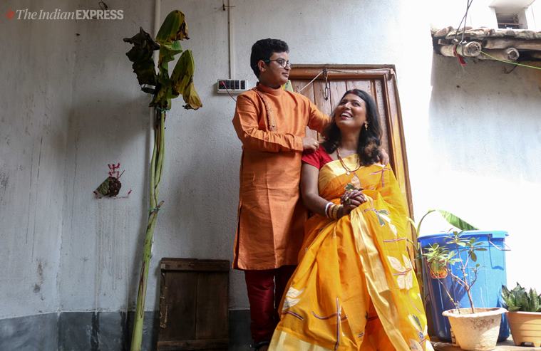 kolkata transgender wedding, transgender couple tie knot, bengal first rainbow wedding, Sex reassignment surgery, transgender rights, transgender wedding in india, LGBTQ india, transgender bill, indian express
