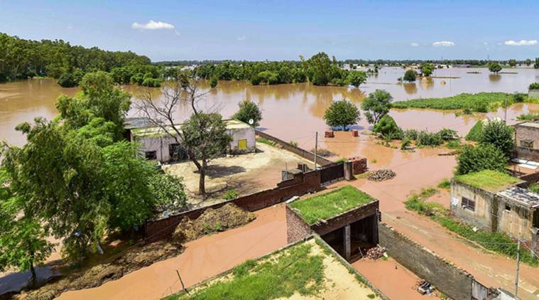 Haryana Punjab floods, Uttarakhand Himachal rains, Spiti Himachal weather, Weather news India, Indian Express