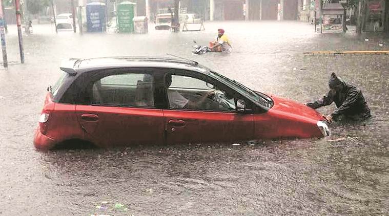 Ludhiana rains, punjab rains, Ludhiana waaterlogging, Ludhiana storm water drain hit, Ludhiana news