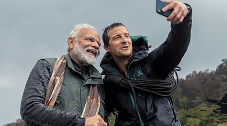 pm narendra modi bear grylls man vs wild