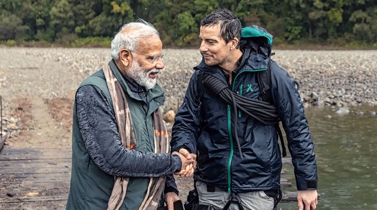 Man Vs Wild With Bear Grylls and Prime Minister Modii