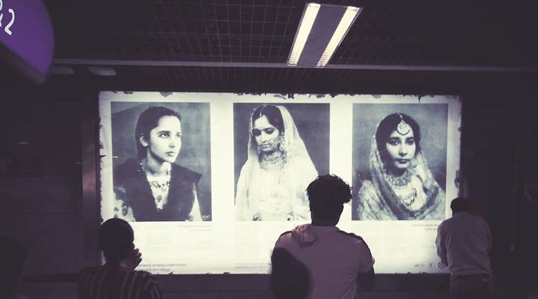 mandi house metro station, exhibition at mandi house metro station, stories of partition, partition stories, india, pakistan partition, delhi news, indian express news