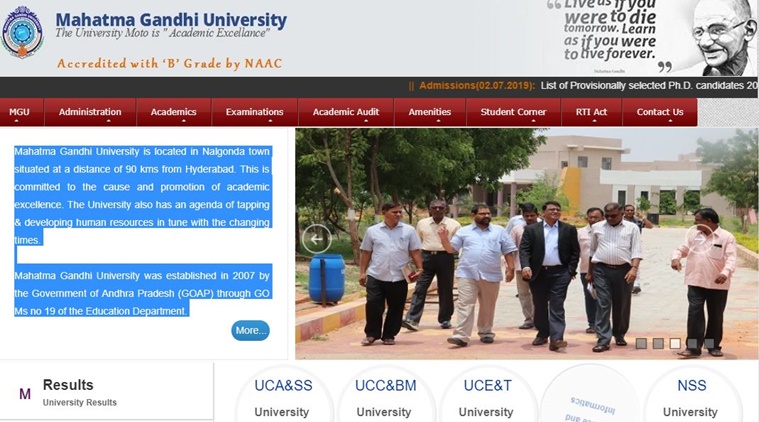 MGU May results 2019 released for UG, PG courses, how to check ...