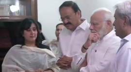 Watch video: Emotional PM Modi pays last respects to Sushma Swaraj