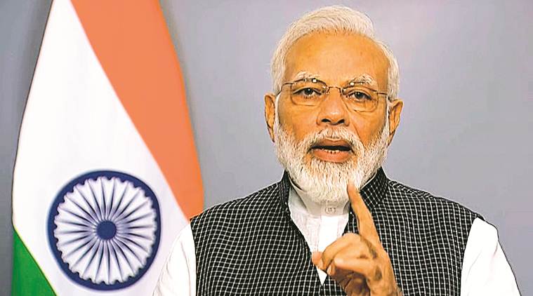 pm modi address to nation, pm modi address to nation today, pm modi address to nation today time, pm modi speech, pm modi on jammu kashmir, modi on jobs, Article 370, Article 370 scrapped, Article 370 removed, jammu and kashmir, Indian express