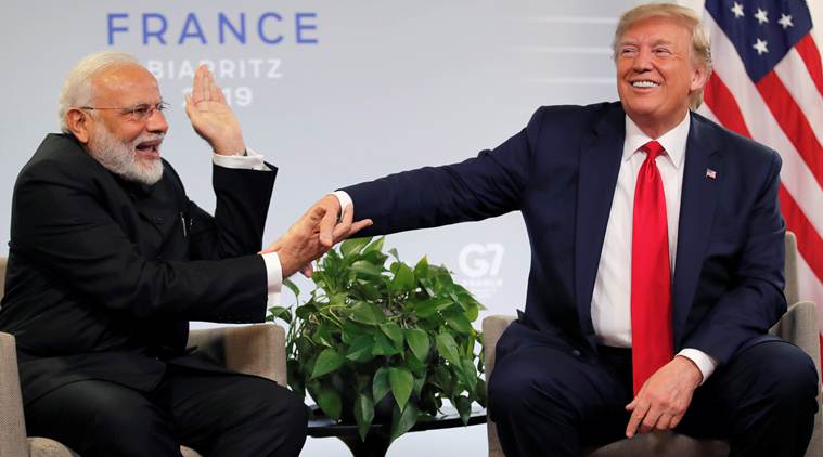 narendra modi, pm modi, pm modi donald trump, donald trump, modi trump meeting, modi trump meeting g7 summit, g7 summit live updates, modi trump g7 summit, trump on modi, india news, Indian Express