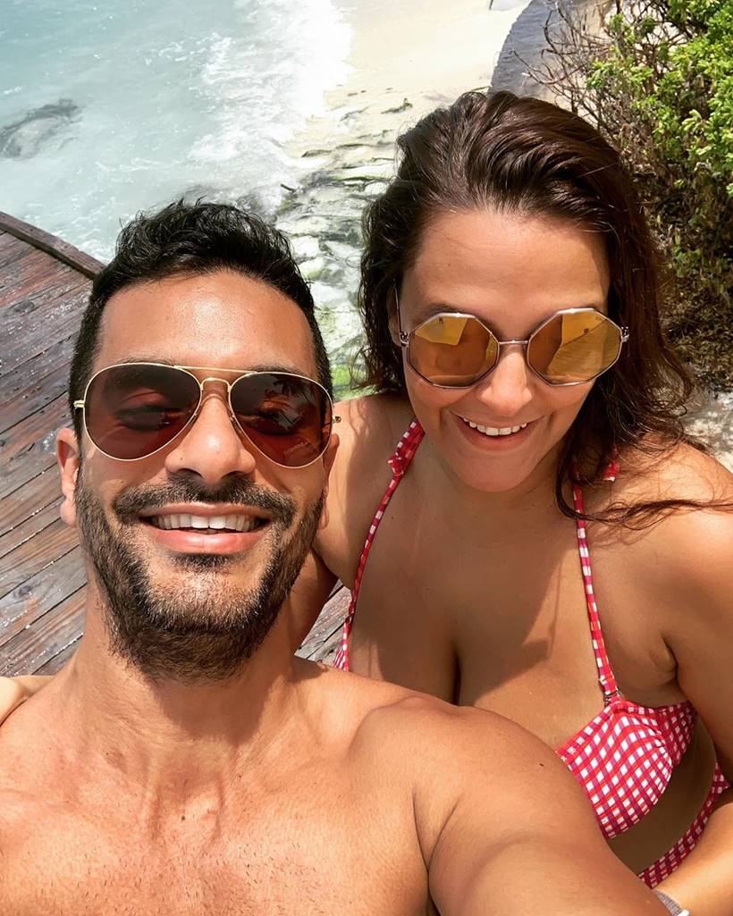 angad bedi neha dhupia maldives