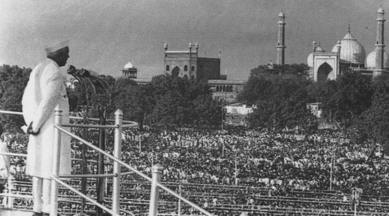 jawaharlal nehru, india's independence, independence day, indian express news