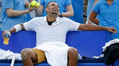 Nick Kyrgios, Nick Kyrgios funny, Nick Kyrgios vs Stefanos Tsitsipas, Citi open 2019