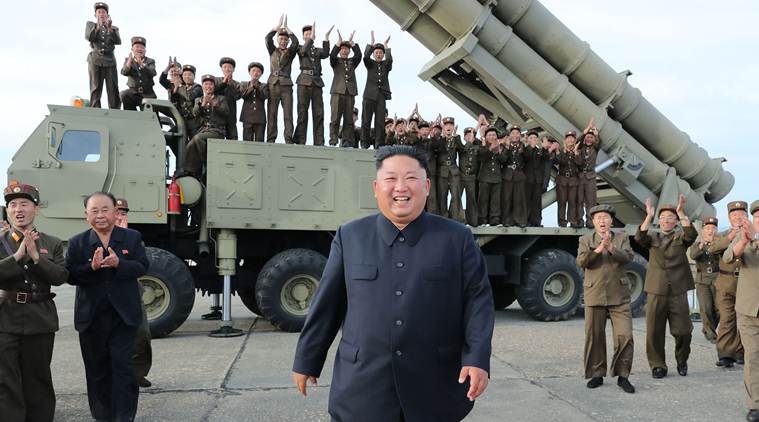 North Korea tests new 'super-large' multiple rocket launcher