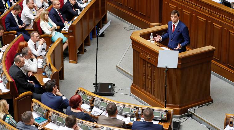 Oleksiy Honcharuk, Ukraine prime minister, Oleksiy Honcharuk Ukraine, Ukraine youngest prime minister, Volodymyr Zelenskiy, World news Indian Express