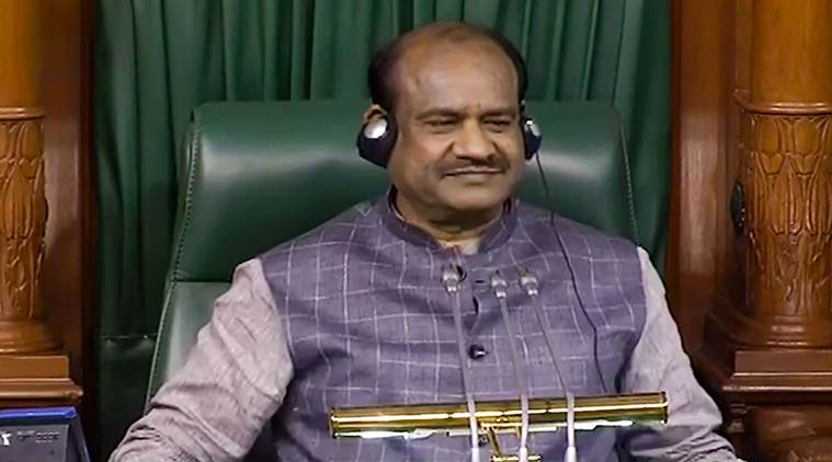 oM bIRLA, lok sabha speaker, lok sabha session, Parliament session, article 370, j&k bill, bifurcation bill, kashmir bifurcation, indian express