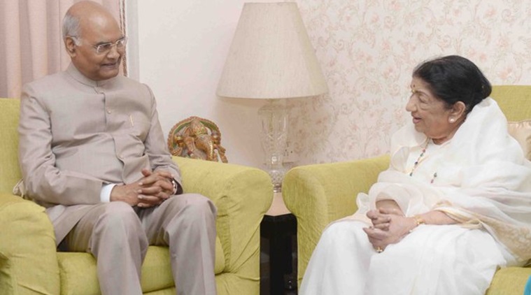 President Kovind meets Lata Mangeshkar in Mumbai