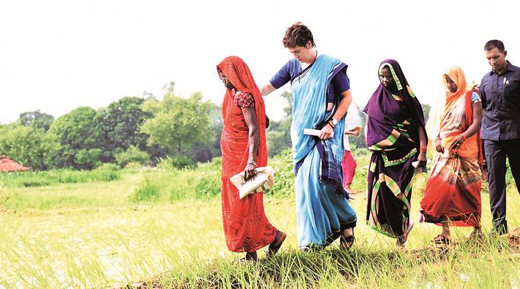 Priyanka Gandhi visits Sonbhadra village, says govt filed ‘false cases’ against villagers 