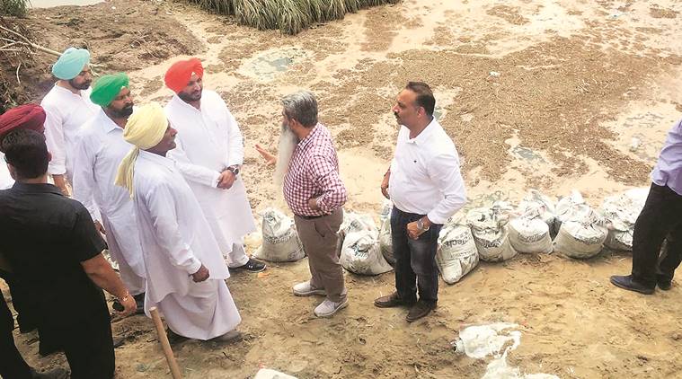 Punjab foods, Punjab news, Ludhiana news, sutlej river, sutlej river flood, sutlej river bank repair