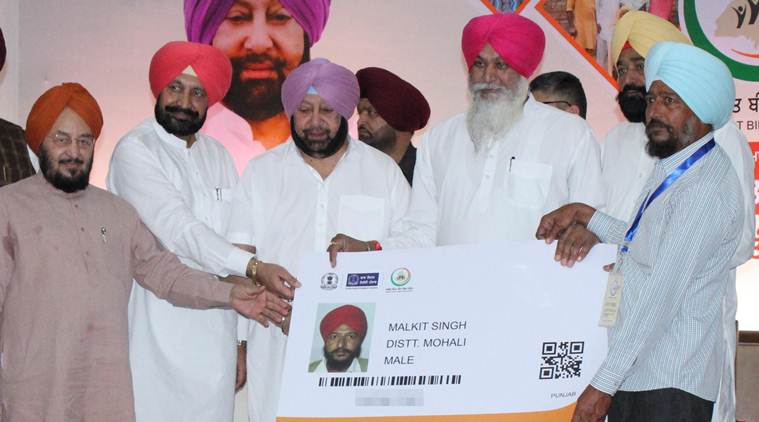 Amarinder singh, punjab health scheme, punjab government health scheme, punjab cm amarinder singh, mohali city news