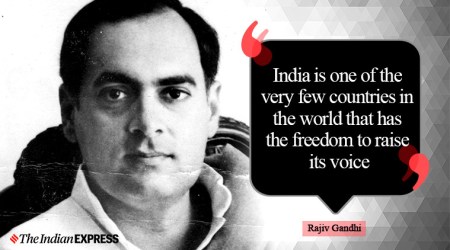 Rajiv Gandhi, Life positive, Indian Express