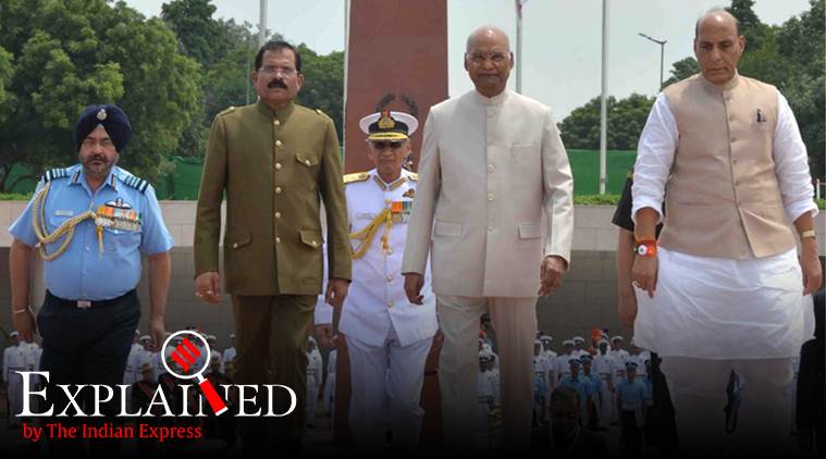 rajnath singh, rajnath singh in pokhran, no first use doctrine, Express Explained, rajnath singh pokhran visit, atal bihari vajpayee, atal bihari vajpayee death anniversary, indian express news