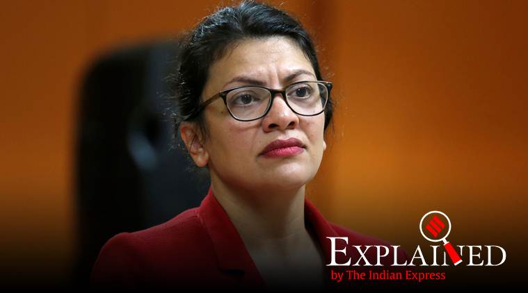 us congresswoman Rashida Tlaib, Rashida Tlaib entry to israel, benjamin netanyahu, donald trump, US lawmakers, us lawmakers banned, israel banned us lawmakers, congresswomen, banned congress women, israel denies entry, express explained