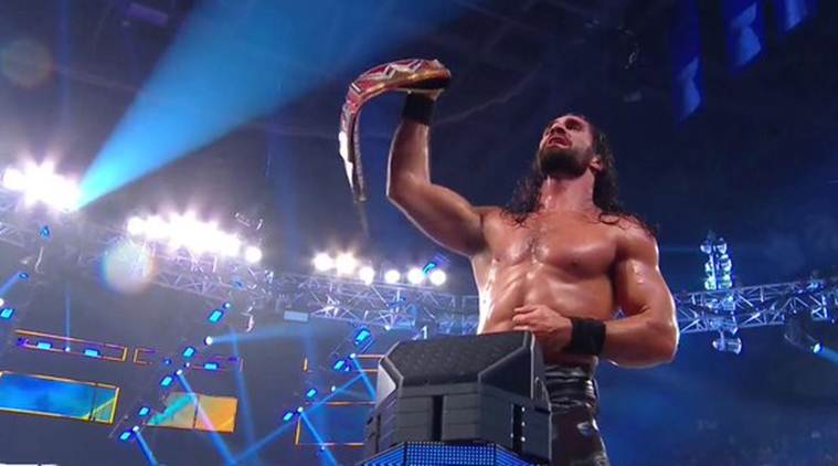 Wwe Summerslam 2019 Results Seth Rollins Slays Brock Lesnar To Win The Universal Championship Sports News The Indian Express - brock lesnar theme roblox id