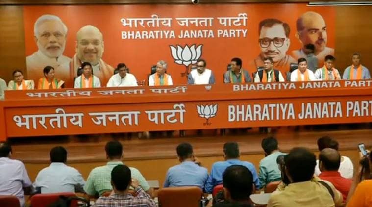 sikkim democratic front mla join bjp, sdf mla join bjp, pawan kumar chamling sdf, bjp in northeast, india news, indian express