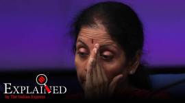 Nirmala Sitharaman, Nirmala Sitharaman's press conference, indian economy, foreign portfolio investors, Sitharaman on FPIs, home auto loans, Express Explained, nirmala sitharaman news, indian express