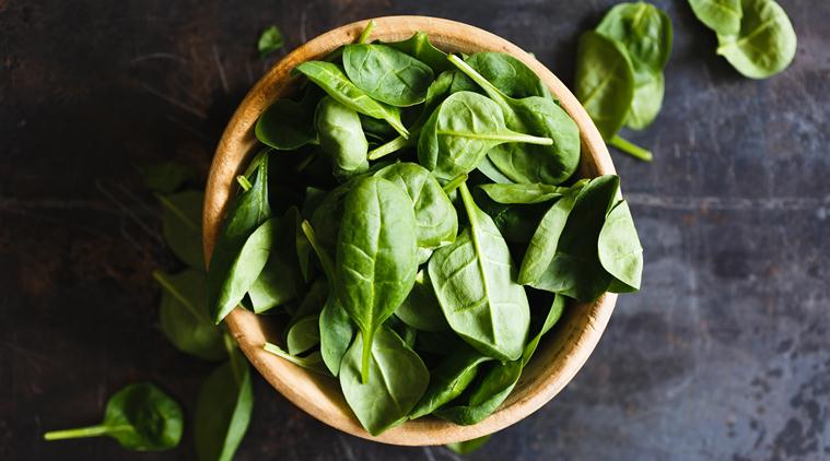 spinach, health benefits of spinach, nutrition for newborn baby, indian express, indian express news