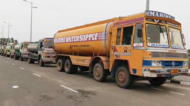 Chennai water tankers, strike