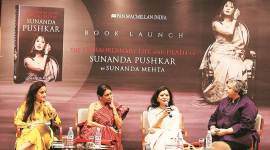 sunanda biography launch 759 sunanda pushkar, sunanda pushkar biography, sunanda pushkar death, shashi tharoor, sunanda mehta, the extraordinary life and death of sunanda pushkar, nalini singh, lifestyle news, art and culture news, indian express news