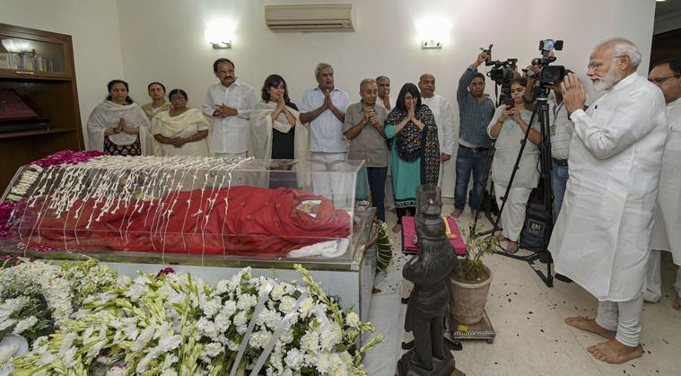 sushma swaraj, sushma swaraj death news, sushma swaraj cremated, sushma swaraj death modi, pm modi on sushma swaraj, sushma swaraj dead, latest news on sushma swaraj, sushma swaraj age, sushma swaraj passes away, sushma swaraj news, sushma swaraj news today, sushma swaraj health news, sushma swaraj latest news, foreign minister, foreign minister sushma swaraj