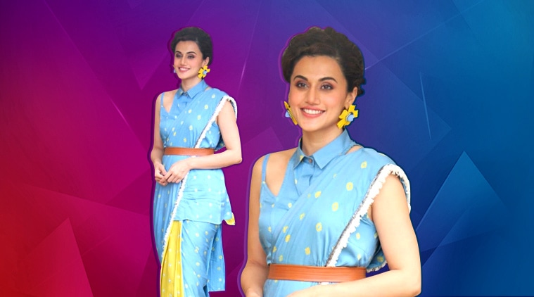 Taapsee Pannu, mission mangal, Taapsee Pannu, mission mangal, Taapsee Pannu, mission mangal promotions, Taapsee Pannu mission mangal promotions, indian express, indian express news