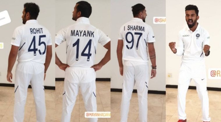 indian cricket test team jersey