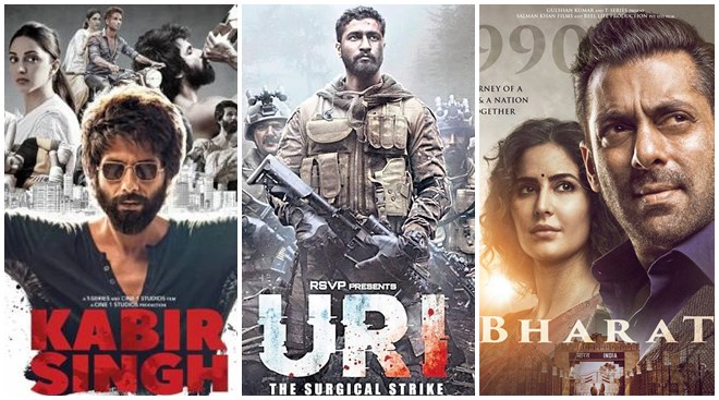 Highest Grossing Bollywood Movies Of 2019 Kabir Singh Uri