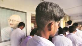 Head Master, Tamil Nadu Head Master, Tamil Nadu Government Schools, Tamil Nadu students, Hair Cuts, Students Hair Cut, Hairstylers, Tirunelveli, Tenakasi, Adoloscne students, Indian Express News, Chennai News, Tamil Nadu News