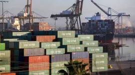 Cargo ship containers at the Port of Los Angeles, Feb. 10, 2015. (Monica Almeida/The New York Times) US to delay some China tariffs until stores stock up for holiday shoppers