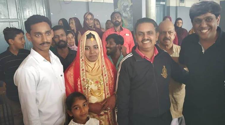 Kerala wedding in relief camp, Relief camp hosts wedding, Kerala floods, trending, Indian Express news