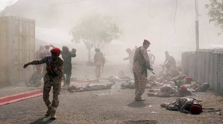 In Yemen's Aden, dozens killed in attack on military parade, officials say